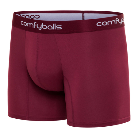 COMFYBALLS Bokserki do biegania LONG PERFORMANCE maroon