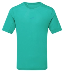 RONHILL Koszulka biegowa męska TECH S/S TEE deep laguna/seafaring
