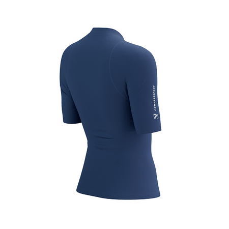 COMPRESSPORT Koszulka do biegania damska TRAIL RACING POSTURAL SS TOP indigo