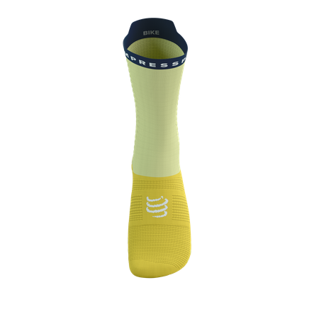 COMPRESSPORT Skarpetki rowerowe PRORACING SOCKS V4 BIKE elf yellow/blues