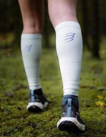 COMPRESSPORT Opaski kompresyjne na łydki R2V3 aqua/jacaranda