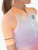 COMPRESSPORT Strój triathlonowy damski AERO SS TRISUIT buff orange print