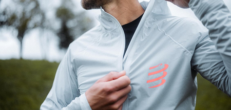 COMPRESSPORT Kurtka biegowa HURRICANE WATERPROOF 10/10 JACKET grey dawn