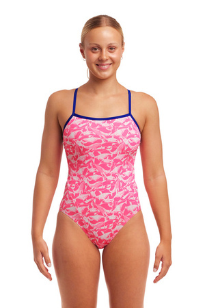 FUNKITA Strój kąpielowy damski jednoczęściowy SINGLE STRAP ONE PIECE beached bae