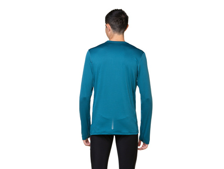 RONHILL Bluza biegowa męska TECH WINTER CREW deep teal/acid