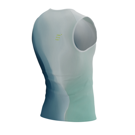 COMPRESSPORT Koszulka biegowa PERFORMANCE TANK niagara blue