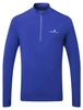 RONHILL Bluza biegowa męska CORE THERMAL 1/2 ZIP TEE dark cobalt/bright white