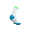 COMPRESSPORT Skarpetki do biegania PRO MARATHON SOCKS V2.0 white/norse blue/neon green