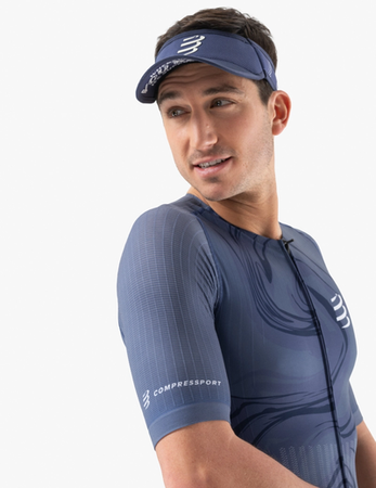 COMPRESSPORT Strój triathlonowy AERO SS TRISUIT indigo/print