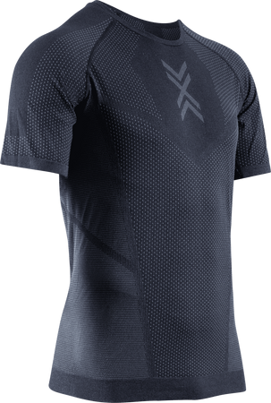 X-BIONIC Koszulka do biegania z krótkim rękawem męska XCEED RUN SHIRT black/rhino grey