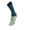 COMPRESSPORT Skarpetki rowerowe PRORACING SOCKS V4 BIKE stargazer/aqua/fluo red