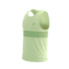 COMPRESSPORT Koszulka biegowa PERFORMANCE SINGLET cream/neon green