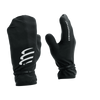 COMPRESSPORT Wodoodporne rękawice biegowe HURRICANE WATERPROOF MITTENS black