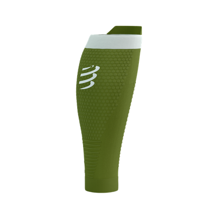 COMPRESSPORT Opaski kompresyjne na łydki R2V3 woodbine/white reflect