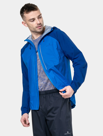 RONHILL Wodoodporna kurtka biegowa męska TECH STORM JACKET ocean/electric blue