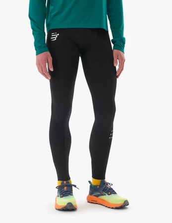 COMPRESSPORT Kompresyjne legginsy do biegania męskie UNDER CONTROL FULL TIGHT black