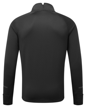 RONHILL Bluza biegowa męska TECH PRISM 1/2 ZIP TEE czarna