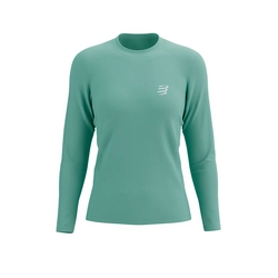 COMPRESSPORT Koszulka biegowa damska z długim rękawem PERFORMANCE LS T-SHIRT shell blue