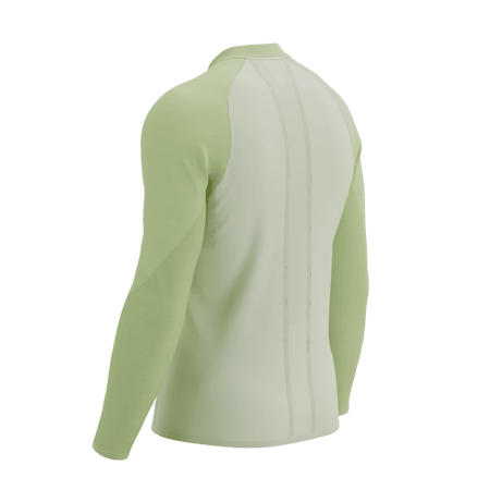 COMPRESSPORT Koszulka biegowa męska TRAIL HZ LS T-SHIRT sugar/shadow lime