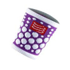 COMPRESSPORT Frotka na nadgarstek Sweatband Fioletowo-biała