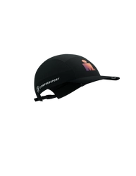 COMPRESSPORT Czapka biegowa 5 PANEL LIGHT CAP IRONMAN 2025 black sunset
