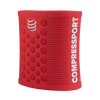 COMPRESSPORT Frotka na nadgarstek SWEATBAND 3D.DOTS fluo red/white