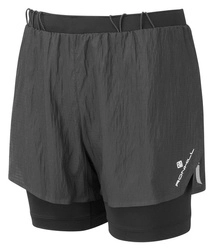 RONHILL Spodenki do biegania damskie TECH RACE TWIN SHORT all black