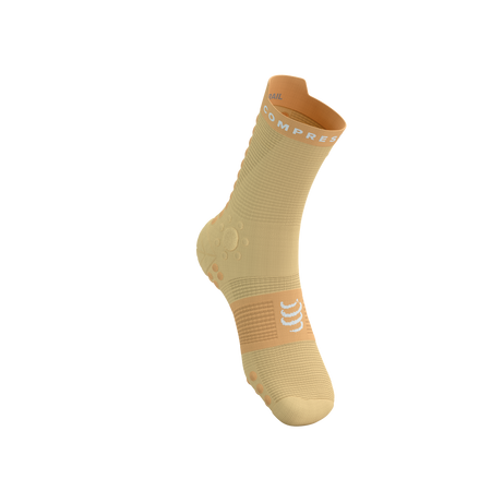 COMPRESSPORT Skarpetki do biegania trailowe PRORACING SOCKS V4 TRAIL impala/buff orange