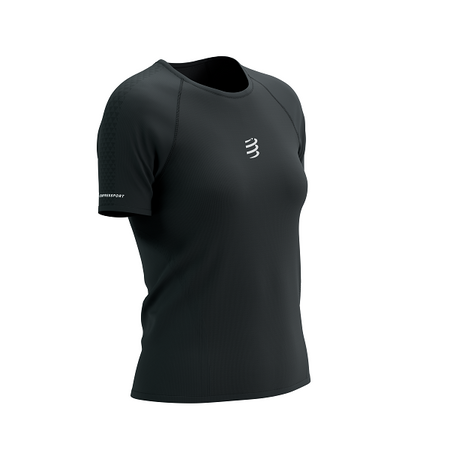 COMPRESSPORT Koszulka biegowa damska TRAIL RACING SS T-SHIRT black