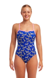 FUNKITA Strój kąpielowy damski jednoczęściowy SINGLE STRAP ONE PIECE prance party