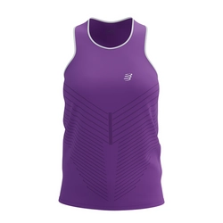 COMPRESSPORT Koszulka biegowa damska PERFORMANCE SINGLET lilac