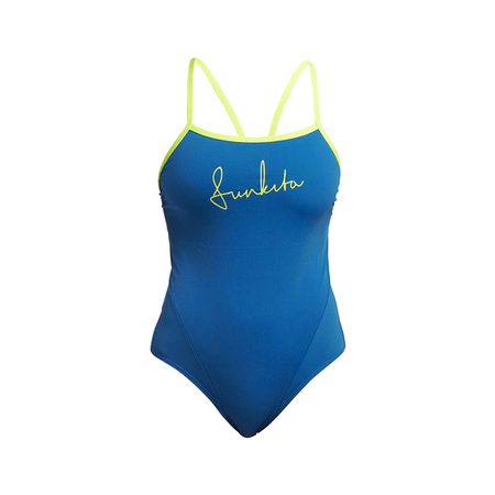 FUNKITA Strój kąpielowy damski jednoczęściowy SINGLE STRAP ONE PIECE glacier glam