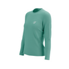 COMPRESSPORT Koszulka biegowa damska z długim rękawem PERFORMANCE LS T-SHIRT shell blue