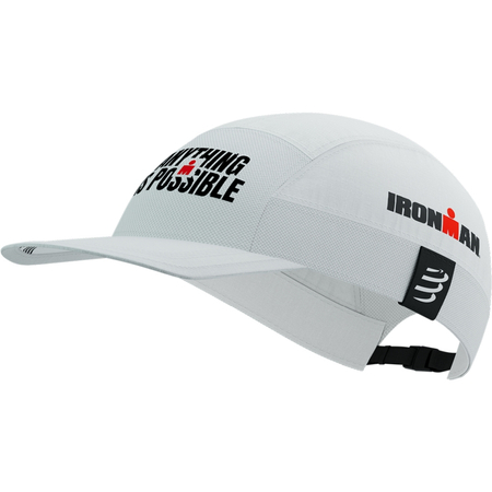 COMPRESSPORT Czapka biegowa 5 PANEL LIGHT CAP IRONMAN 2025 white