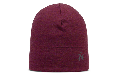 BUFF Czapka do biegania MIDWEIGHT MERINO BEANIE melange tibetan red