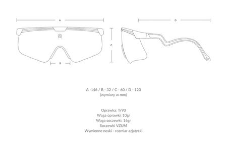 ALBA OPTICS Okulary rowerowe DELTA FCS VZUM ML Lava