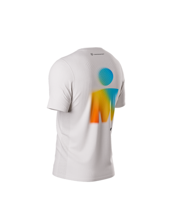COMPRESSPORT Koszulka biegowa z krótkim rękawem TRAINING SS T-SHIRT IRONMAN 2025 sugar sunrise