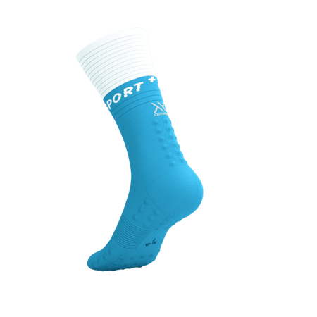 COMPRESSPORT Skarpetki kompresyjne do biegania MID COMPRESSION SOCKS V2.0 norse blue/white