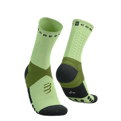 COMPRESSPORT Skarpetki do biegania ULTRA TRAIL SOCKS V2.0 woodbine/shadow lime