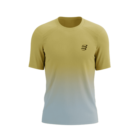 COMPRESSPORT Koszulka biegowa PERFORMANCE SS T-SHIRT ceylon yellow/gray dawn