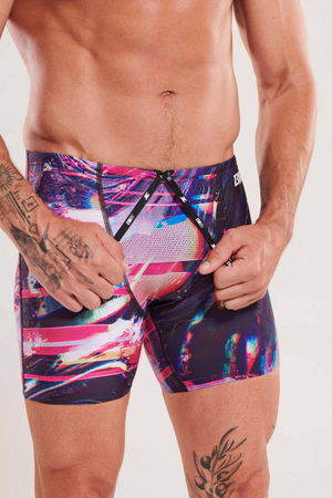 ZEROD Spodenki pływackie BOXERS glitcher