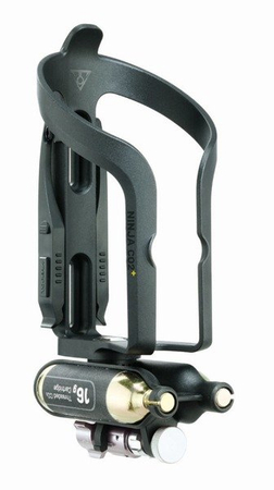 TOPEAK Koszyk na bidon zintegrowany z pompką CO2 NINJA CO2 PLUS czarny
