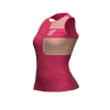 COMPRESSPORT Triathlonowa koszulka kompresyjna damska TRI POSTURAL TANK TOP różowo-zielona