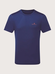 RONHILL Koszulka biegowa męska TECH SS TEE ocean/cardinal orange