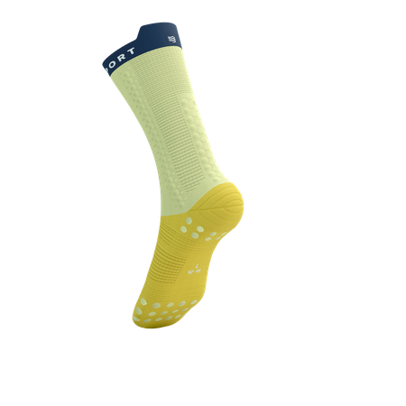 COMPRESSPORT Skarpetki rowerowe PRORACING SOCKS V4 BIKE elf yellow/blues