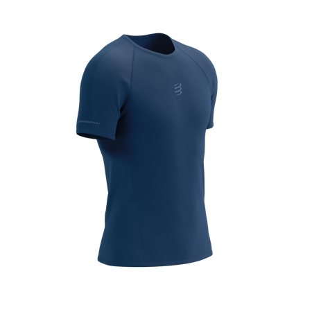 COMPRESSPORT Koszulka biegowa męska TRAIL RACING SS T-SHIRT blues