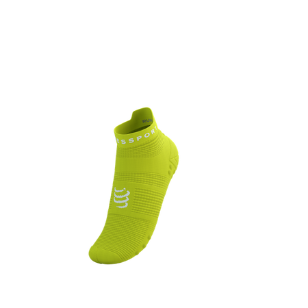 COMPRESSPORT Skarpetki do biegania krótkie PRORACING SOCKS V4 RUN LOW green sheen/white