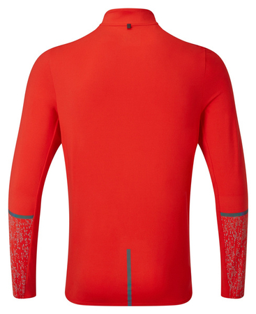 RONHILL Bluza biegowa męska LIFE NIGHTRUNNER 1/2 ZIP czerwona