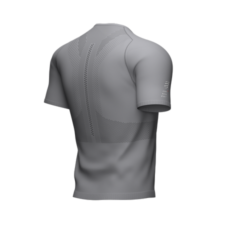 COMPRESSPORT Koszulka biegowa TRAIL HALF-ZIP FITTED SS TOP szara