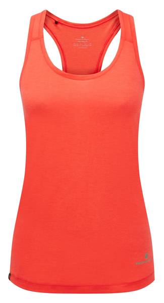 RONHILL Koszulka biegowa damska LIFE TENCEL VEST koralowa